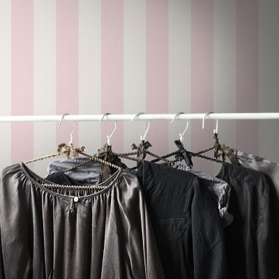Papel pintado rayas rosa pastel 580225 2