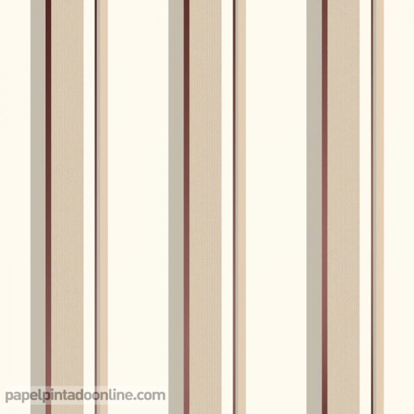 paper pintat ratlles beige, gris, vermell burdeos metal·litzat elegant