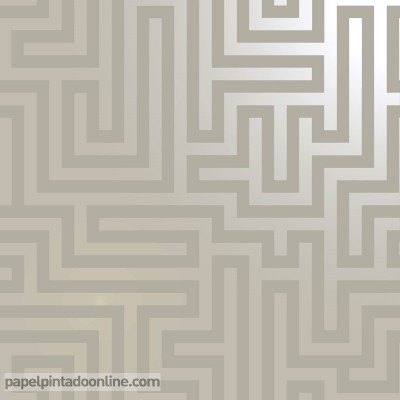 papel de parede moderno, fundo bege de linhas geométricas prateadas, padrão de labirinto, decoração elegante papel de parede moderno, fundo bege de linhas geométricas prateadas, padrão de labirinto, decoração elegante