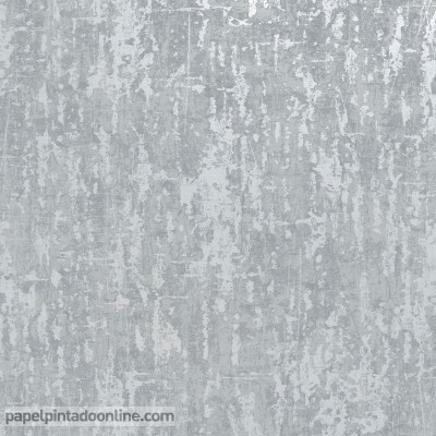 Papel de parede textura desgastada com metálico cinza prateado