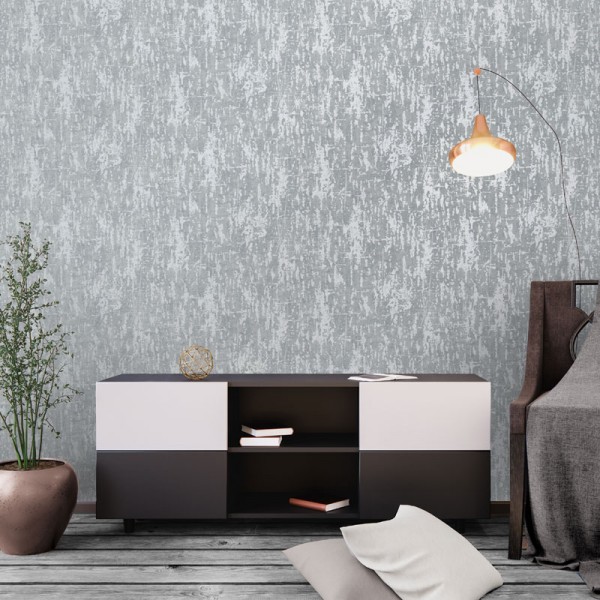 paper pintat imitació textura desgastada amb metal·litzat gris platejat