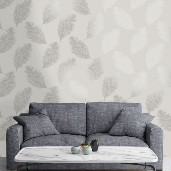 paper pintat plomes elegants platejades fons gris