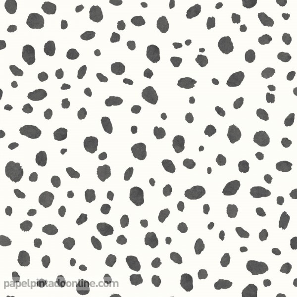 paper pintat taques dalmata blanc i negre