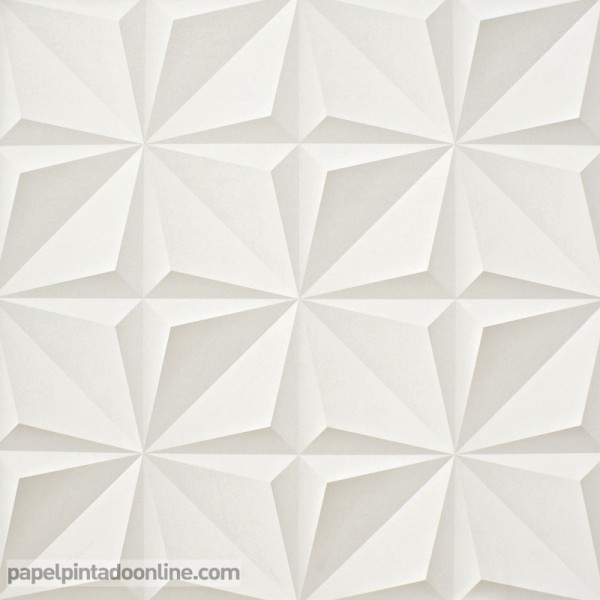 papel pintado efecto tridimensional beige topo decoración moderna ref. 101