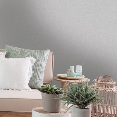 papel de parede liso, imitação de textura cinza 2