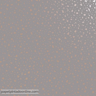 paper pintat imitació terratzo daurat i gris
