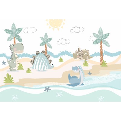 Mural infantil dinosaurios Dinos Park VCDP-035 Mural infantil dinosaurios Dinos Park VCDP-035