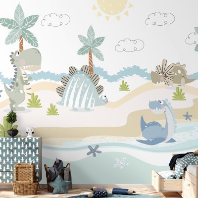 Mural infantil dinossauros Dinos Park VCDP-035