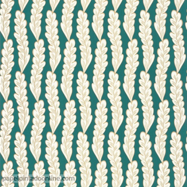 papel de parede natureza marinha azul e dourado
