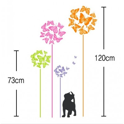 STICKER KITTEN LOVES BUTTERFLIES DP-08090 STICKER KITTEN LOVES BUTTERFLIES DP-08090