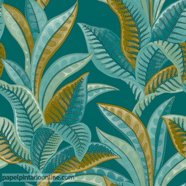 paper pintat plantes marines