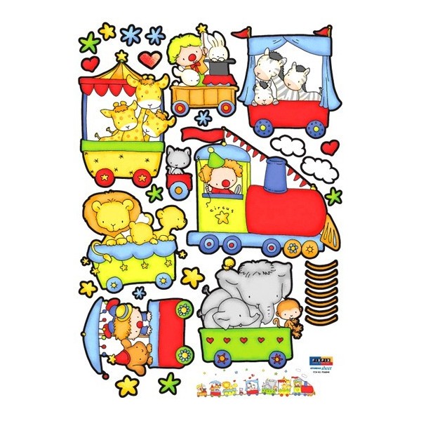 STICKER SAFARI ANIMALS CIRCUS DP-08046 STICKER SAFARI ANIMALS CIRCUS DP-08046