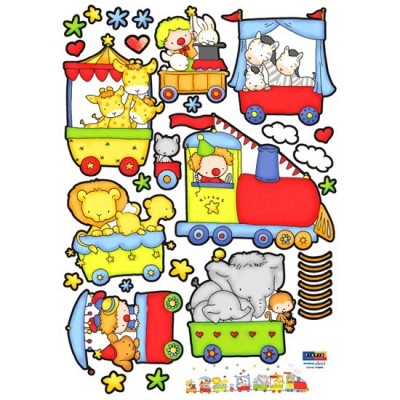 STICKER SAFARI ANIMALS CIRCUS DP-08046 STICKER SAFARI ANIMALS CIRCUS DP-08046