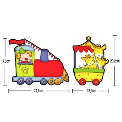 STICKER SAFARI ANIMALS CIRCUS DP-08046 STICKER SAFARI ANIMALS CIRCUS DP-08046