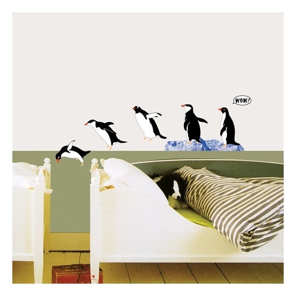 STICKER DIVING PENGUINS DS-08235