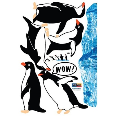 STICKER DIVING PENGUINS DS-08235