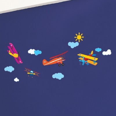 STICKER BIPLANES DS-08223 2