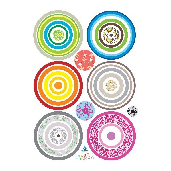 STICKER VIBRANT CIRCLES DK-0018