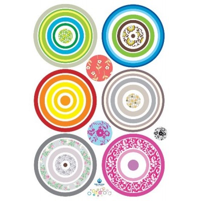 STICKER VIBRANT CIRCLES DK-0018