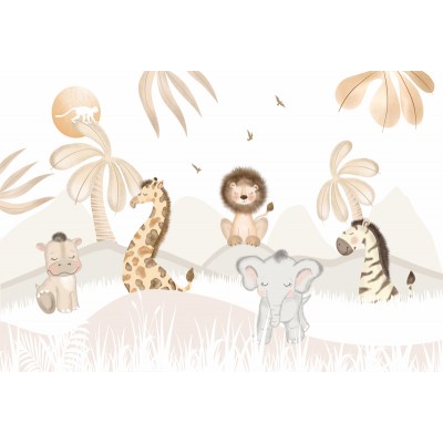 Mural Infantil Jungla Dormilona VCJD-044 Mural Infantil Jungla Dormilona VCJD-044