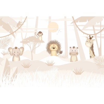 Mural Infantil Jungla Tribal VCJT-045 Mural Infantil Jungla Tribal VCJT-045