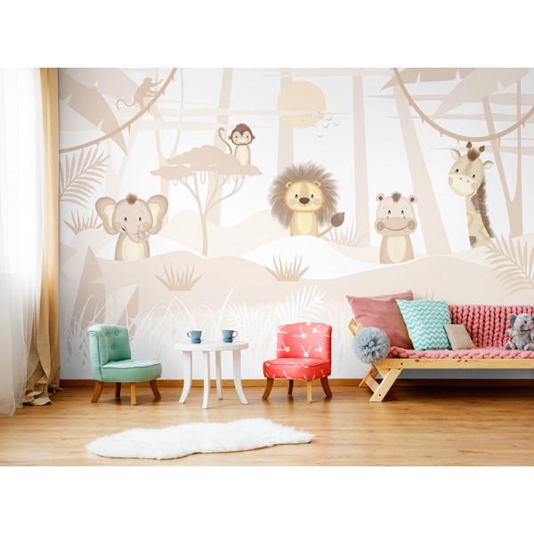 Mural Infantil Jungla Tribal VCJT-045