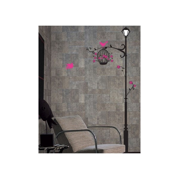 STICKER STREET LIGHT AND BIRDS DEC-010 STICKER STREET LIGHT AND BIRDS DEC-010