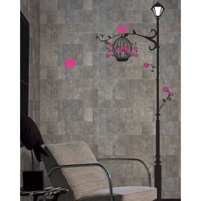 STICKER STREET LIGHT AND BIRDS DEC-010 STICKER STREET LIGHT AND BIRDS DEC-010