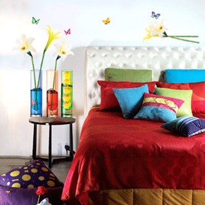 STICKER LILIES IN VASE DECO-010