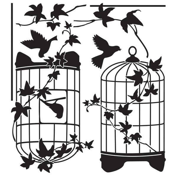 STICKER IVY COVERED BRIDCAGE DG-08807 STICKER IVY COVERED BRIDCAGE DG-08807