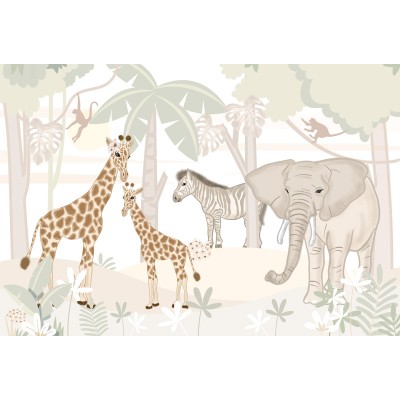 Mural Infantil Safari VCSA-053 Mural Infantil Safari VCSA-053