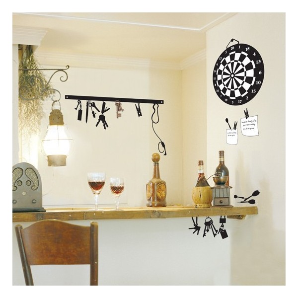 STICKER DARTBOARD & KEY HOLDER DK-0037