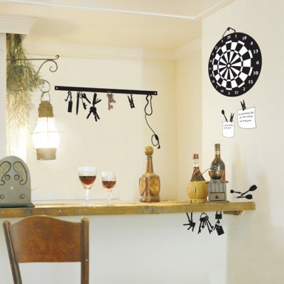 STICKER DARTBOARD & KEY HOLDER DK-0037
