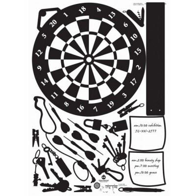 STICKER DARTBOARD & KEY HOLDER DK-0037