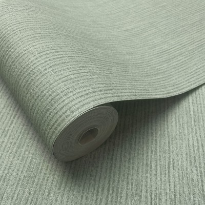 papel pintado textura tela color verde vinilico 36170