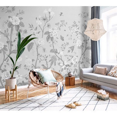 Mural Essentials Chinoiserie Cinza 752-033