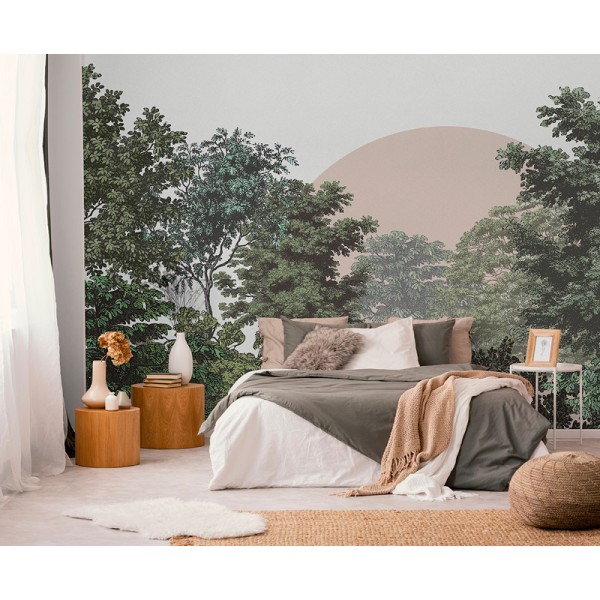 mural bosc verd paisatge natural 752-036