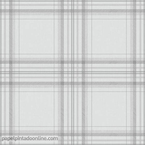 Paper pintat quadre escoces color gris IMAGINARIUM 2 12438