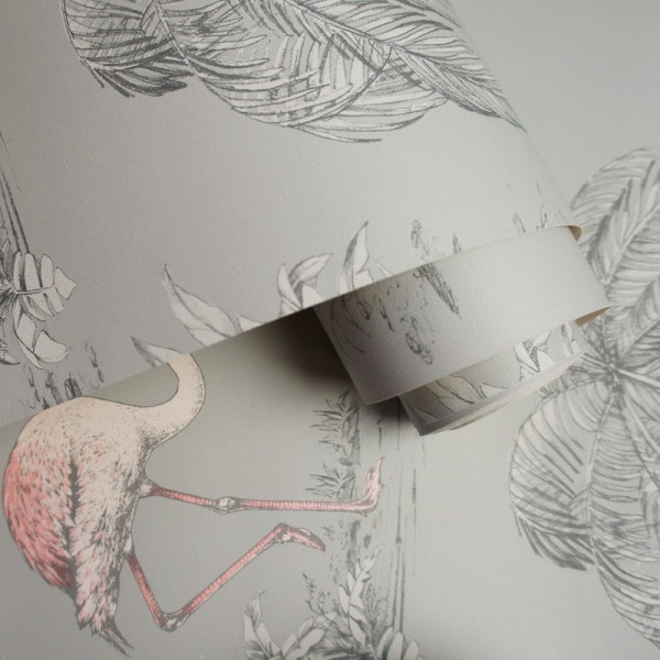 Papel pintado flamencos rosas Imaginarium 12381