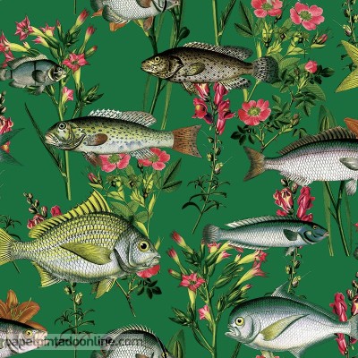 Papel pintado peces tropicales - Tropic Ocean 127432