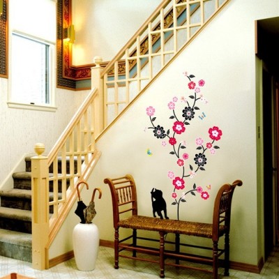 STICKER CATS & FLOWERS DP-08057