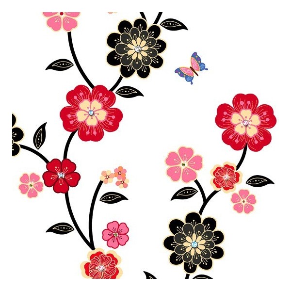 STICKER CATS & FLOWERS DP-08057 STICKER CATS & FLOWERS DP-08057