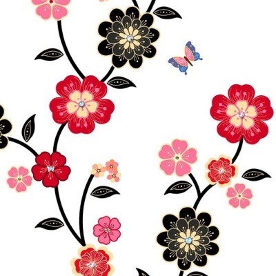 STICKER CATS & FLOWERS DP-08057 STICKER CATS & FLOWERS DP-08057