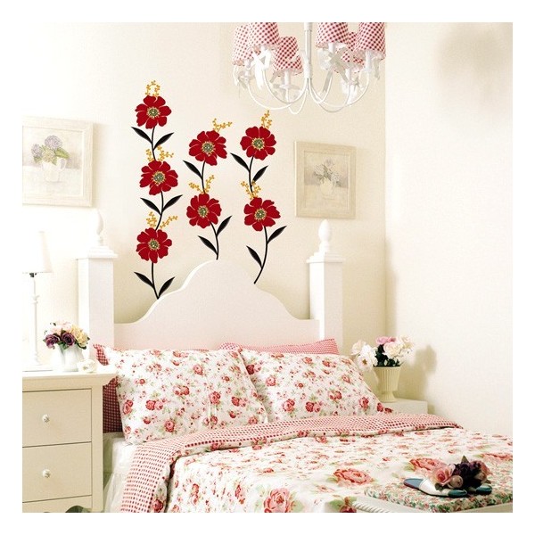 STICKER RED BEADS FLOWERS DP-08059 STICKER RED BEADS FLOWERS DP-08059