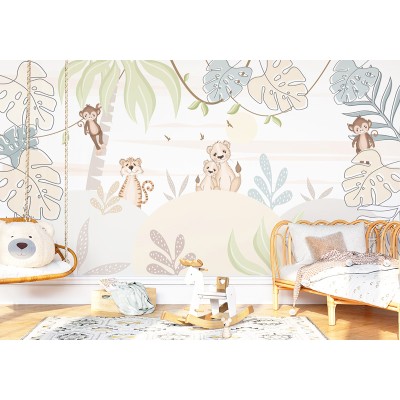 Mural Infantil Jungla Soñadora VCJS-059 2