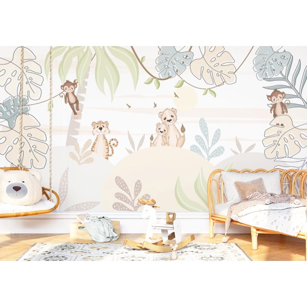 Mural Infantil Jungla Soñadora VCJS-059