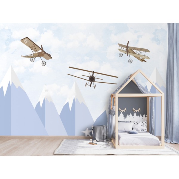 Mural Infantil Vuelo Nórdico VCVN-062