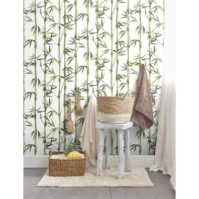 Papel de parede BAMBU verde 187 2