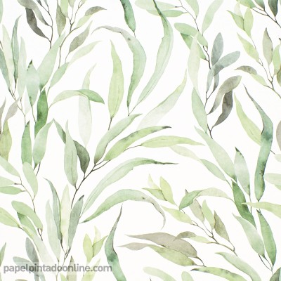Paper pintat AMAZONIA fulles verdes 178