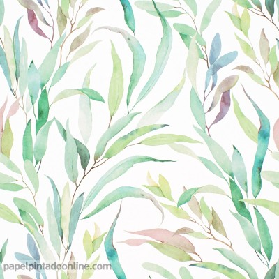 papel pintado hojas multicolor amazonia 177 papel pintado hojas multicolor amazonia 177